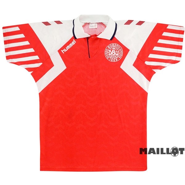 Foot Maillot Pas Cher Domicile Maillot Danemark Retro 1992 Rouge