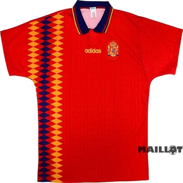Foot Maillot Pas Cher Domicile Maillot Espagne Retro 1994 Rouge