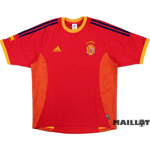 Foot Maillot Pas Cher Domicile Maillot Espagne Retro 2002 2004 Rouge