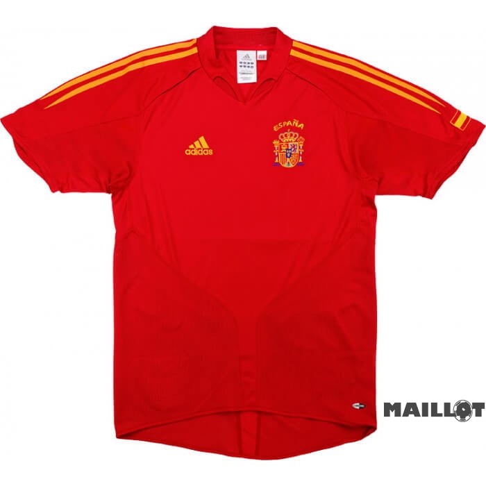 Foot Maillot Pas Cher Domicile Maillot Espagne Retro 2004 2006 Rouge