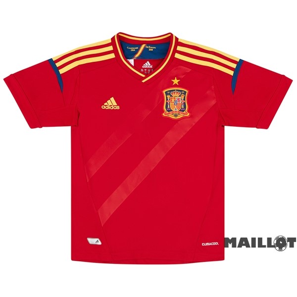 Foot Maillot Pas Cher Domicile Maillot Espagne Retro 2011 2012 Rouge