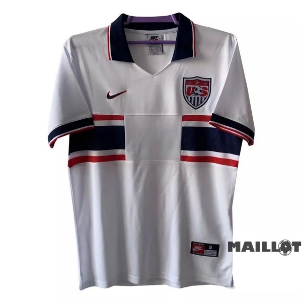 Foot Maillot Pas Cher Domicile Maillot Estados Unidos Retro 1995 Blanc