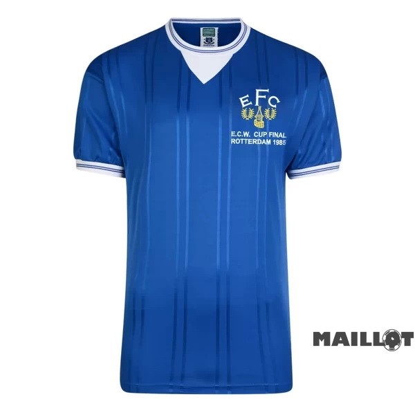 Foot Maillot Pas Cher Domicile Maillot Everton Retro 1985 Bleu
