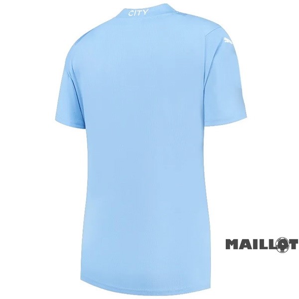 Foot Maillot Pas Cher Domicile Maillot Femme Manchester City 2023 2024 Bleu
