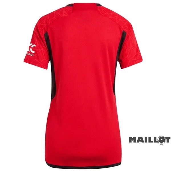 Foot Maillot Pas Cher Domicile Maillot Femme Manchester United 2023 2024 Rouge