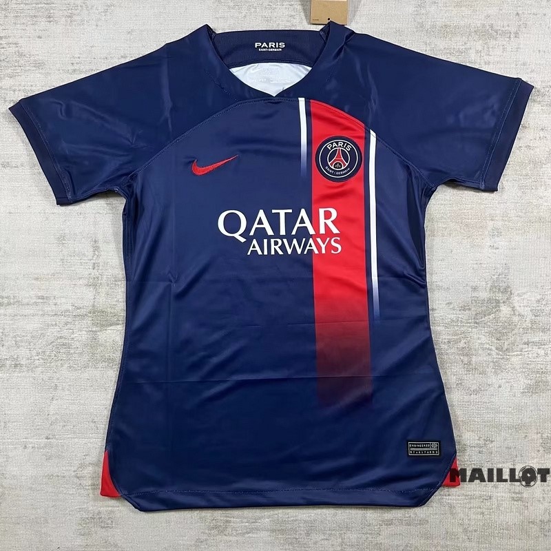 Foot Maillot Pas Cher Domicile Maillot Femme Paris Saint Germain 2023 2024 Bleu
