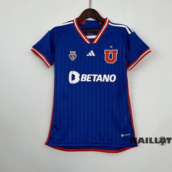 Foot Maillot Pas Cher Domicile Maillot Femme Universidad De Chili 2023 2024 Bleu