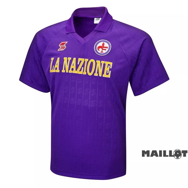 Foot Maillot Pas Cher Domicile Maillot Fiorentina Retro 1989 1991 Purpura