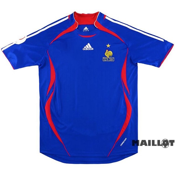Foot Maillot Pas Cher Domicile Maillot France Retro 2006 Bleu