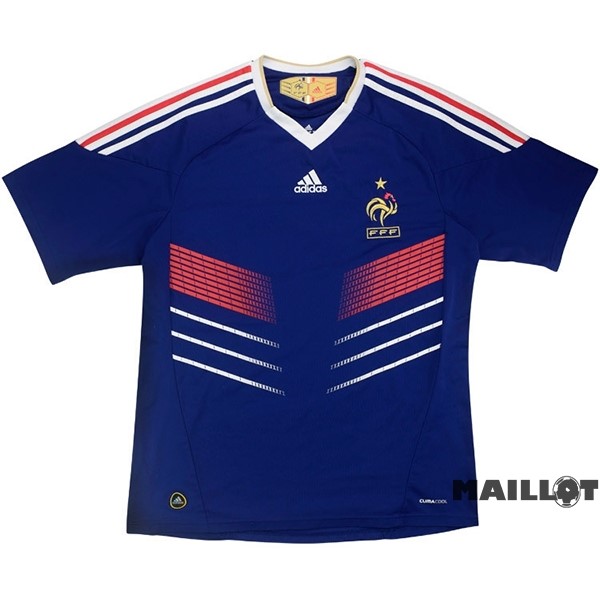 Foot Maillot Pas Cher Domicile Maillot France Retro 2010 Bleu