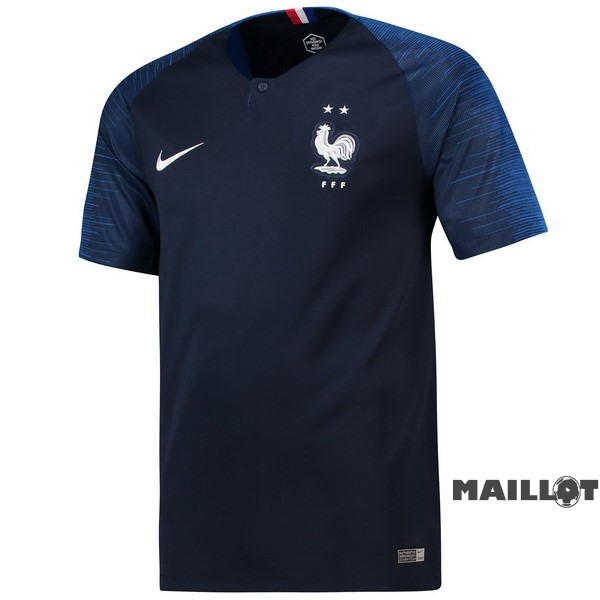 Foot Maillot Pas Cher Domicile Maillot France Retro 2018 Bleu