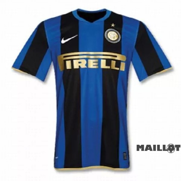 Foot Maillot Pas Cher Domicile Maillot Inter Milán Retro 2008 2009 Bleu