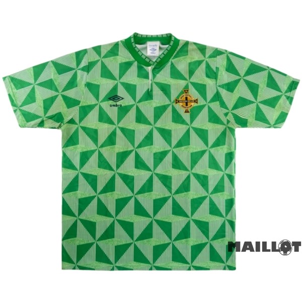 Foot Maillot Pas Cher Domicile Maillot Irlande Del Norte Retro 1990 1992 Vert
