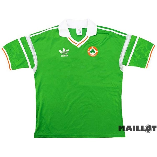 Foot Maillot Pas Cher Domicile Maillot Irlande Retro 1988 1990 Vert