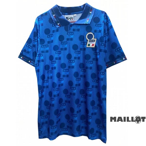 Foot Maillot Pas Cher Domicile Maillot Italy Retro 1994 Bleu