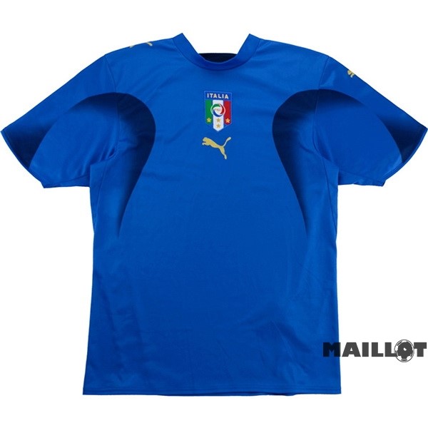 Foot Maillot Pas Cher Domicile Maillot Italy Retro 2006 Bleu