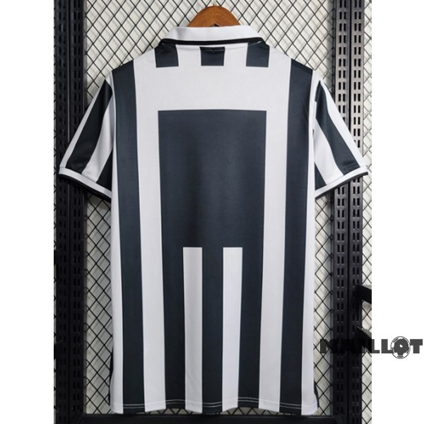 Foot Maillot Pas Cher Domicile Maillot Juventus Retro 1995 1996 Noir Blanc