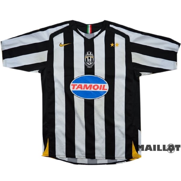 Foot Maillot Pas Cher Domicile Maillot Juventus Retro 2005 2006 Blanc