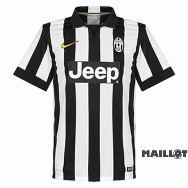Foot Maillot Pas Cher Domicile Maillot Juventus Retro 2014 2015 Noir Blanc