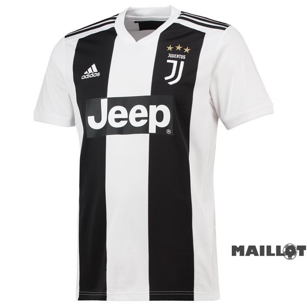 Foot Maillot Pas Cher Domicile Maillot Juventus Retro 2018 2019 Noir Blanc