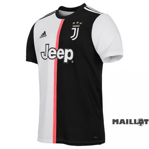Foot Maillot Pas Cher Domicile Maillot Juventus Retro 2019 2020 Blanc Noir