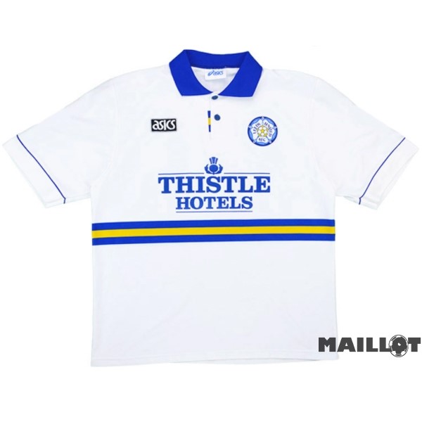 Foot Maillot Pas Cher Domicile Maillot Leeds United Retro 1993 1995 Blanc
