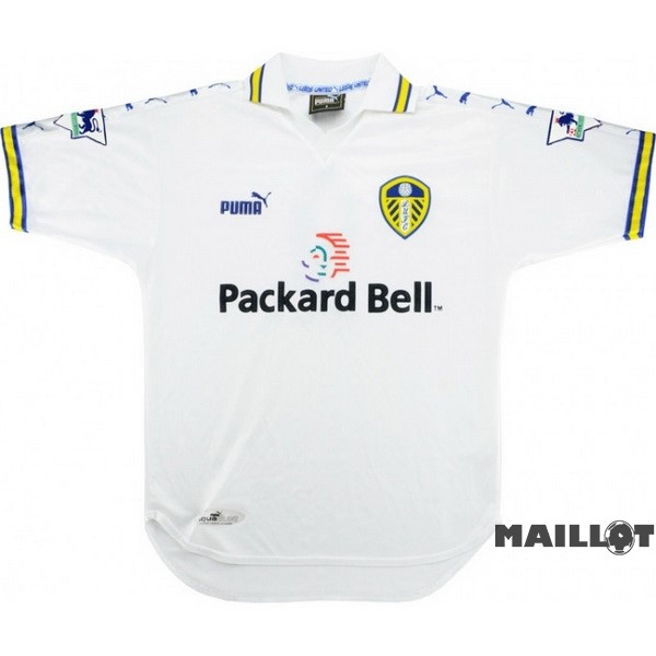 Foot Maillot Pas Cher Domicile Maillot Leeds United Retro 1999 2000 Blanc
