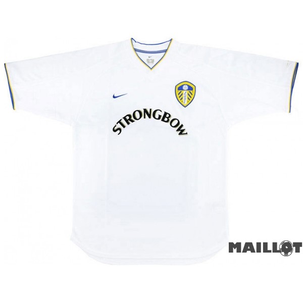 Foot Maillot Pas Cher Domicile Maillot Leeds United Retro 2000 2002 Blanc