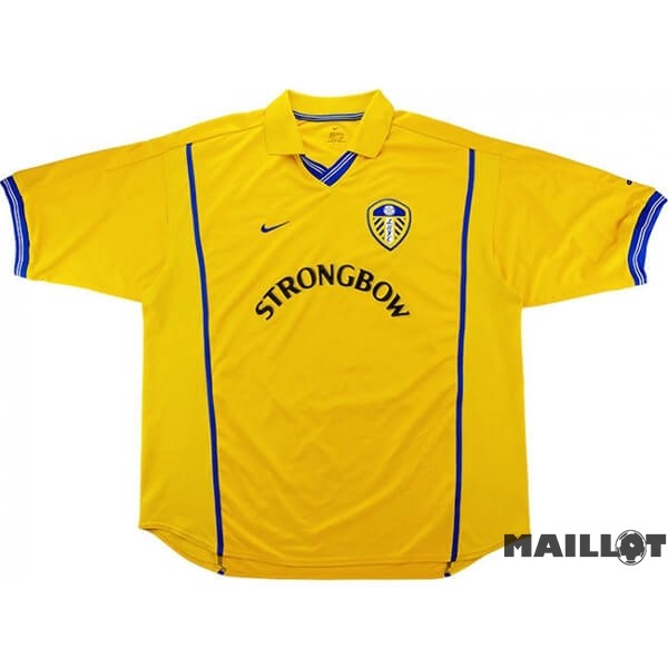 Foot Maillot Pas Cher Domicile Maillot Leeds United Retro 2000 2002 Jaune