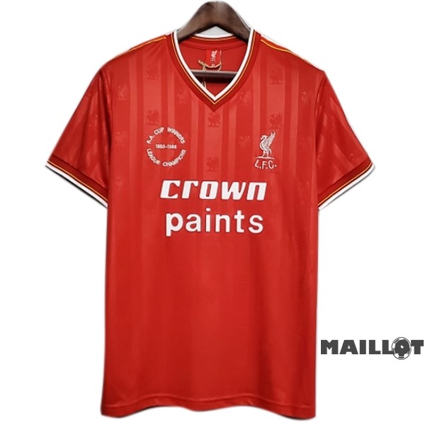Foot Maillot Pas Cher Domicile Maillot Liverpool Retro 1985 Rouge