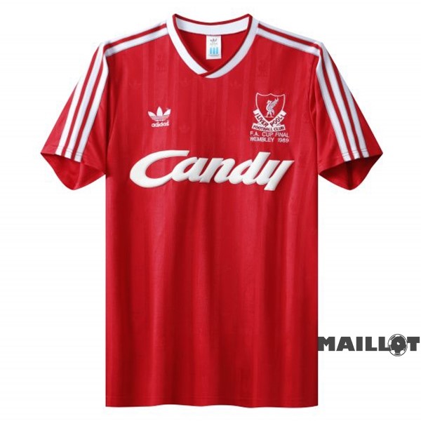 Foot Maillot Pas Cher Domicile Maillot Liverpool Retro 1988 1991 Rouge