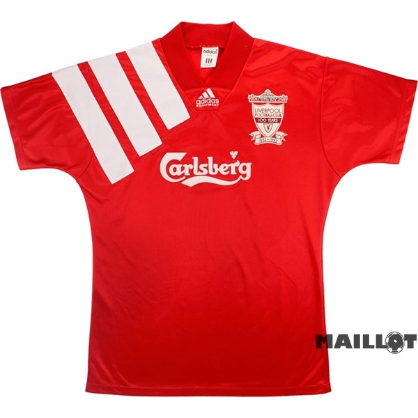 Foot Maillot Pas Cher Domicile Maillot Liverpool Retro 1992 1993 Rouge
