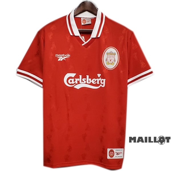 Foot Maillot Pas Cher Domicile Maillot Liverpool Retro 1996 1997 Rouge