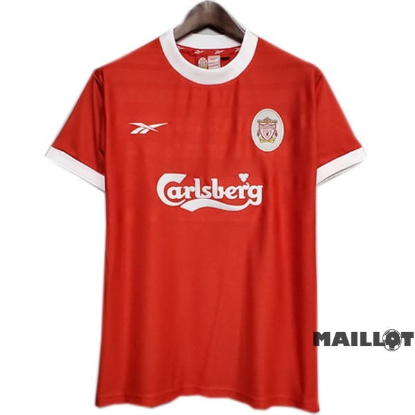 Foot Maillot Pas Cher Domicile Maillot Liverpool Retro 1998 1999 Rouge