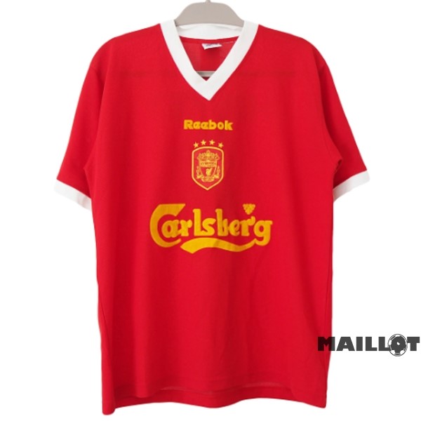 Foot Maillot Pas Cher Domicile Maillot Liverpool Retro 2000 2001 Rouge