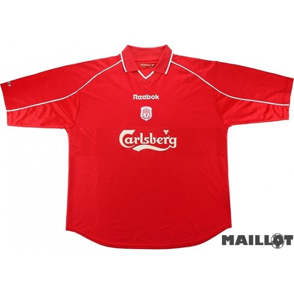 Foot Maillot Pas Cher Domicile Maillot Liverpool Retro 2000 2002 Rouge