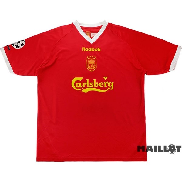 Foot Maillot Pas Cher Domicile Maillot Liverpool Retro 2001 2003 Rouge