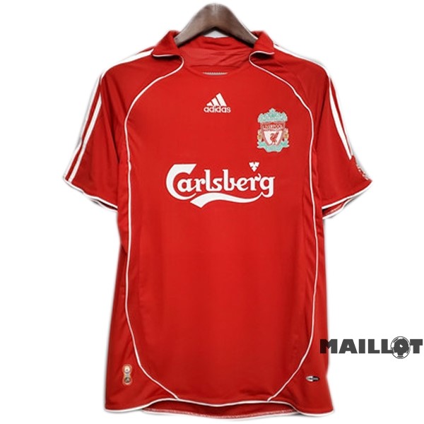 Foot Maillot Pas Cher Domicile Maillot Liverpool Retro 2006 2007 Rouge