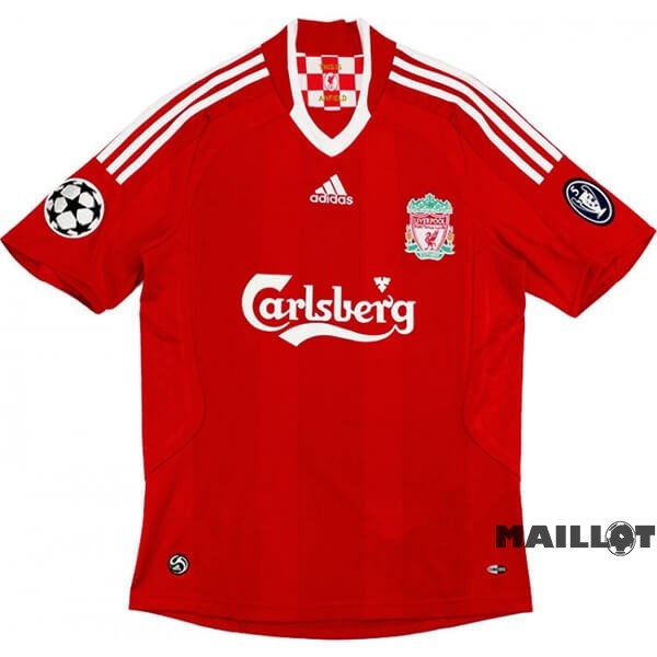 Foot Maillot Pas Cher Domicile Maillot Liverpool Retro 2008 2010 Rouge