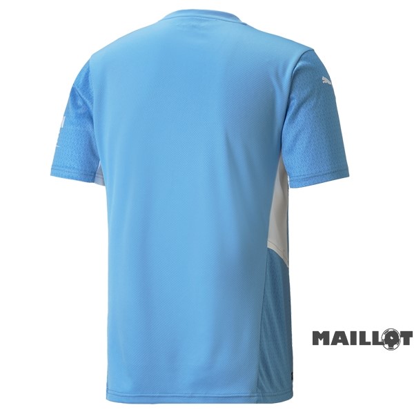 Foot Maillot Pas Cher Domicile Maillot Manchester City Retro 2021 2022 Bleu