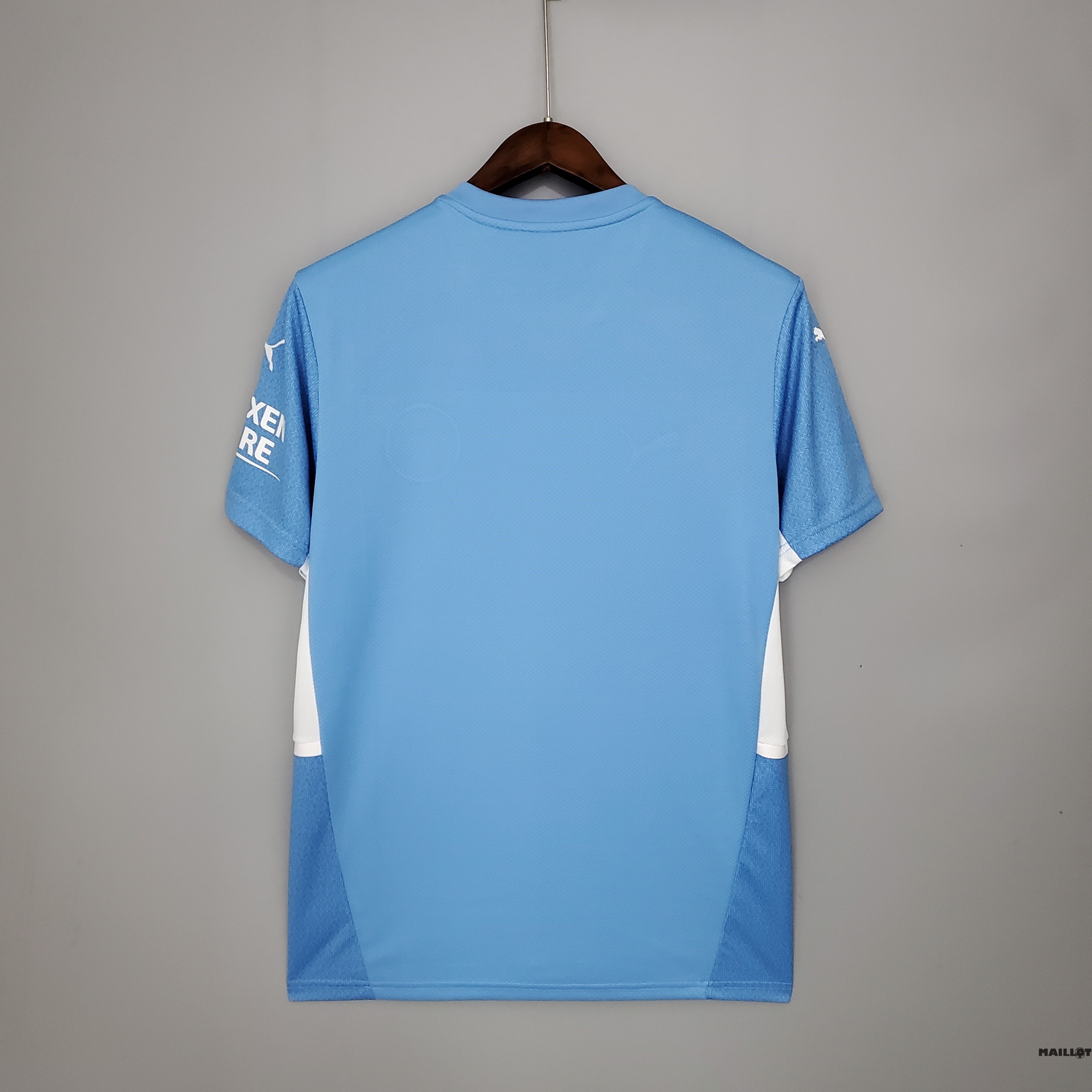 Foot Maillot Pas Cher Domicile Maillot Manchester City Retro 2021 2022 Bleu