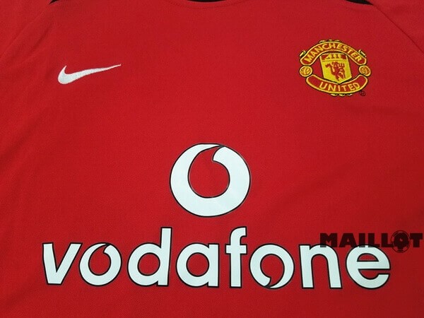 Foot Maillot Pas Cher Domicile Maillot Manchester United Retro 2002 2003 Rouge