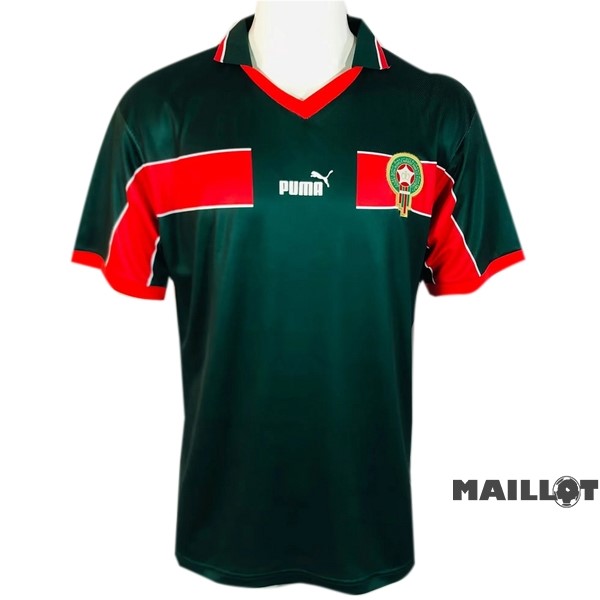 Foot Maillot Pas Cher Domicile Maillot Maroc Retro 1998 Vert