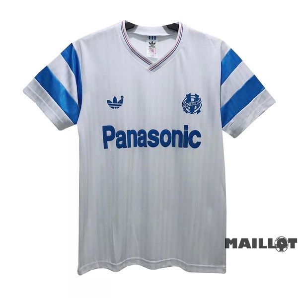 Foot Maillot Pas Cher Domicile Maillot Marsella Retro 1990 Blanc