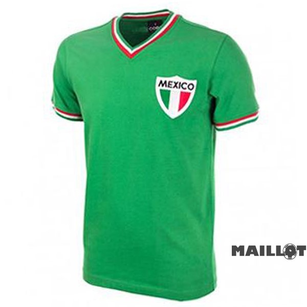Foot Maillot Pas Cher Domicile Maillot Mexico Retro 1970 Vert
