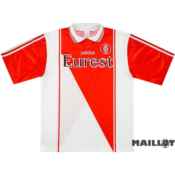 Foot Maillot Pas Cher Domicile Maillot Monaco Retro 1996 1998 Rouge