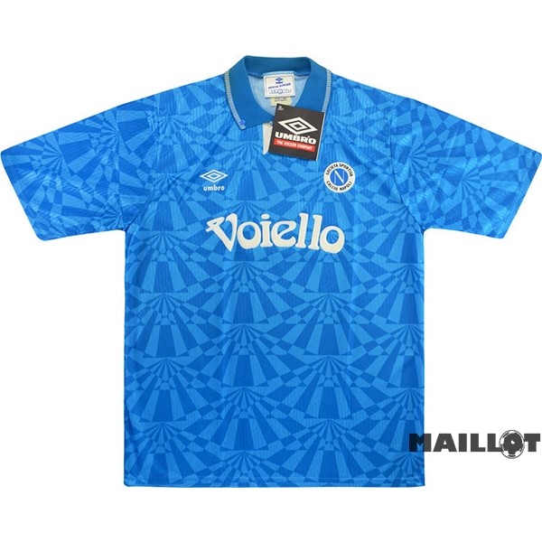 Foot Maillot Pas Cher Domicile Maillot Napoli Retro 1991 1993 Bleu