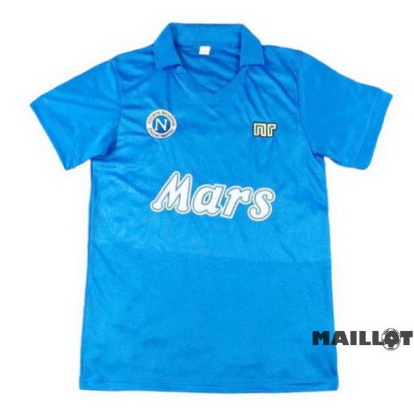 Foot Maillot Pas Cher Domicile Maillot Napoli Retro 1998 1999 Bleu