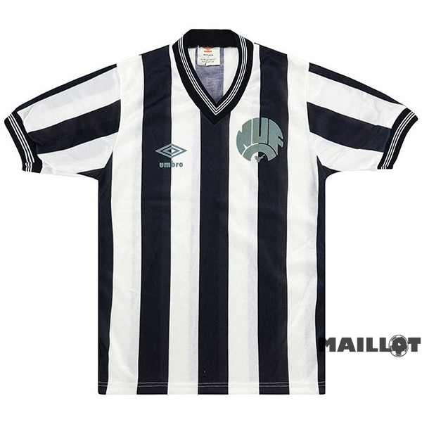 Foot Maillot Pas Cher Domicile Maillot Newcastle United Retro 1983 1986 Noir Blanc