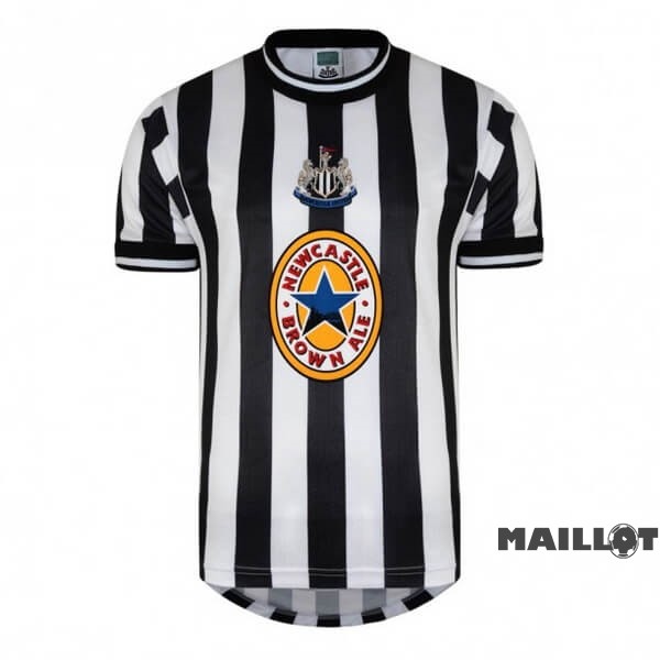 Foot Maillot Pas Cher Domicile Maillot Newcastle United Retro 1997 1998 Noir Blanc